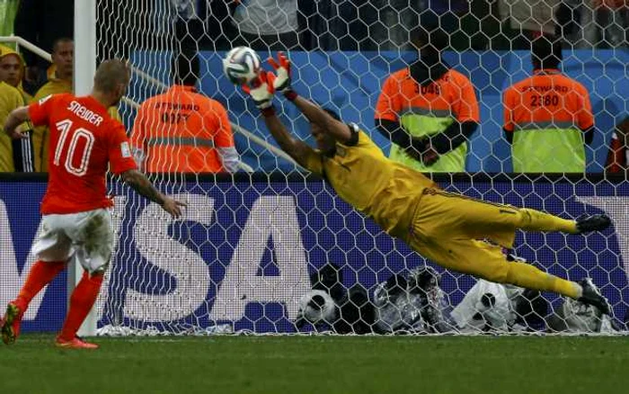 Portarul Romero, eroul Argentinei. FOTO: Reuters