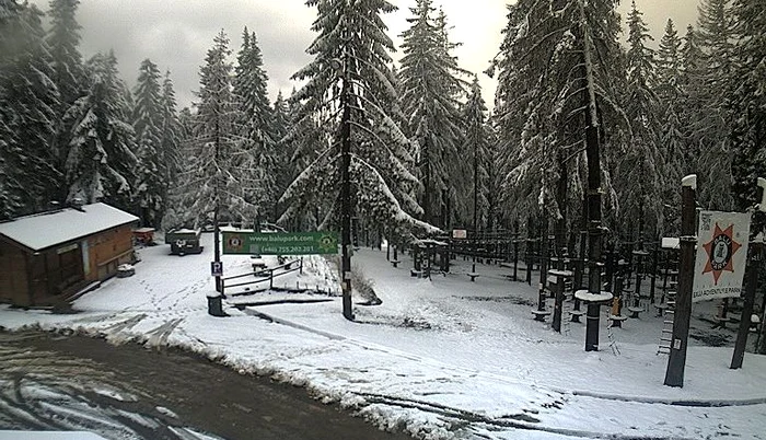 
    Peisaj de iarnă în stațiunea Băile Harghita  