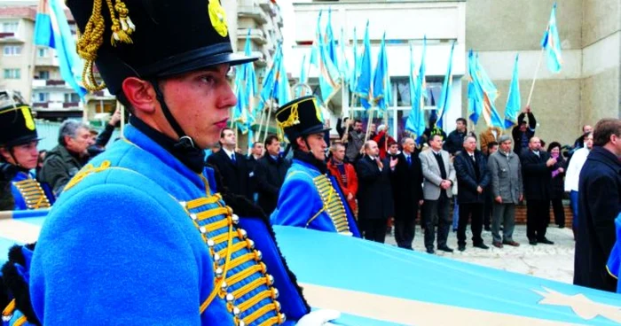 Miting pentru „apărarea steagului secuiesc”, Sfântul Gheorghe, noiembrie 2012