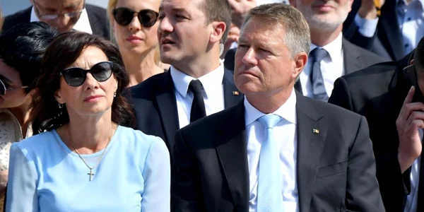 klaus iohannis si carmen la blaj. foto epa-efe