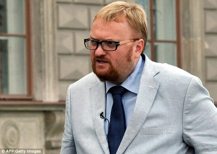 Vitali Milonov (în imagine) este şi iniţiatorul legii privind interzicerea propagandei gay FOTO Daily Mail/Instagram