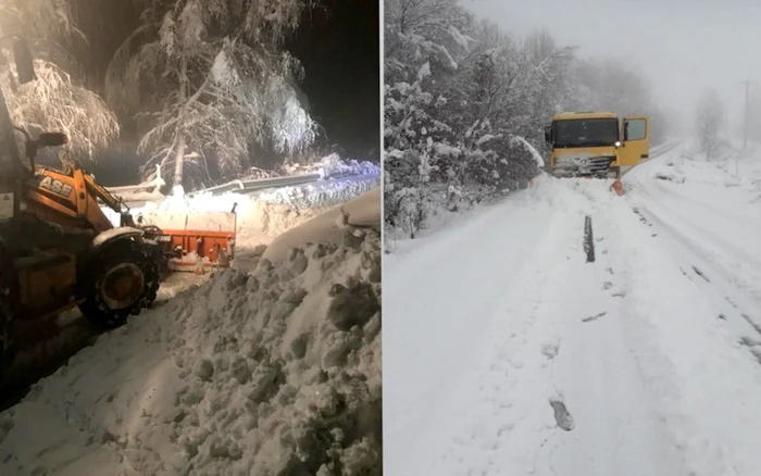 Deszăpezire în judeţul Hunedoara. Foto: Consiliul Judeţean Hunedoara.