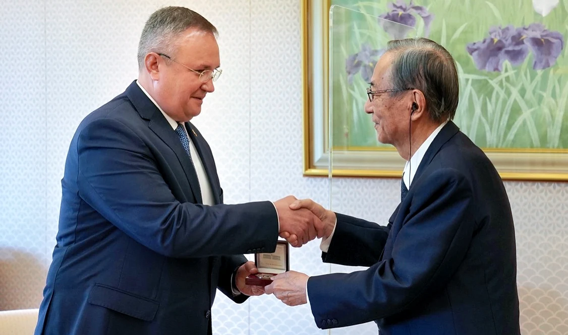 Nicolae Ciucă și Hosoda Hiroyuki FOTO Guvernul României