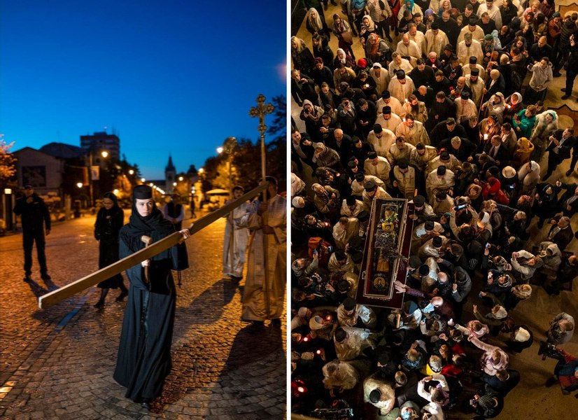 20.000 de persoane s-au alăturat procesiunii cu moaștele Sfintei Parascheva de la Iași