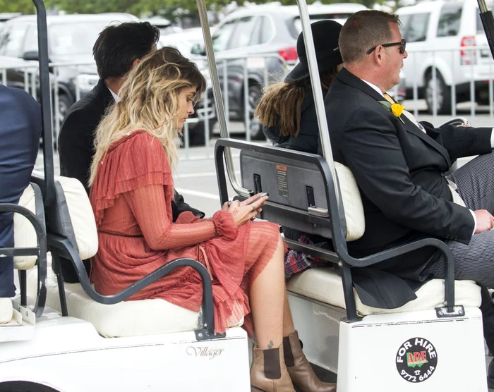 *NO MAIL ONLINE* Paris Jackson attends the 2017 Melbourne Cup horse race in Australia jpeg