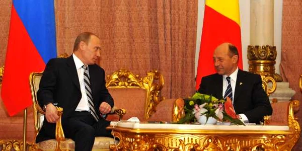 Vladimir Putin şi Traian Băsescu sursa: presidency.ro