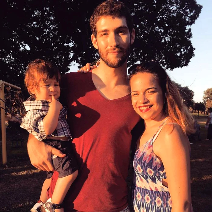 Amit Biran, soția lui Tal Peleg și cei doi fii ai lor Tom și EitanFoto: corriere.it