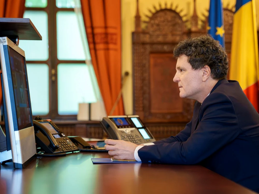 Nicușor Dan participă la reuniunea urgentă cu liderilor UE / Foto X