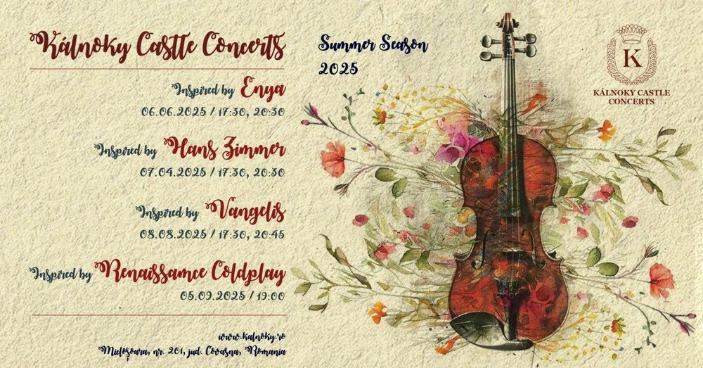 Muzica unui geniu în viață răsună la Kálnoky Castle Concerts! Acorduri Hans Zimmer într-un décor de poveste! 