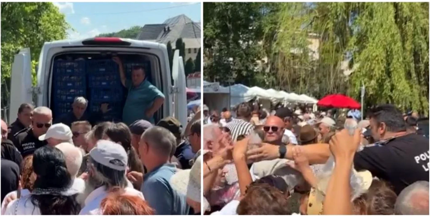 Aglomerație și tensiuni miercuri la Suceava. FOTO: captură Antena 3 CNN