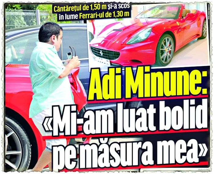 Minune şi-a luat bolid de 180.000 €