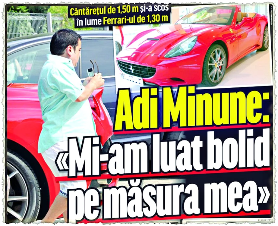 Minune şi-a luat bolid de 180.000 €