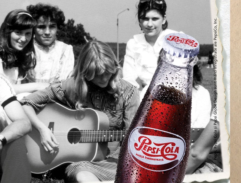 Unul dintre printurile din campania Pepsi