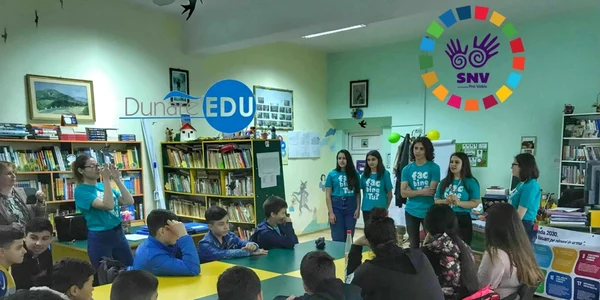 calarasi copiii din  curcani vor invata după programul romania educata foto Faceb/Sc. 1 Curcani