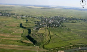 Dava getică de la Popești, județul Giurgiu, așa numita Argedava (foto: Peisaje Arheologice)