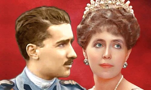 Barbu Ştirbey şi regina Maria Graficâ Florian Marina