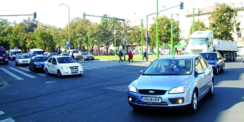 Intersecţia Podgoria este aglomerată la orice oră din zi