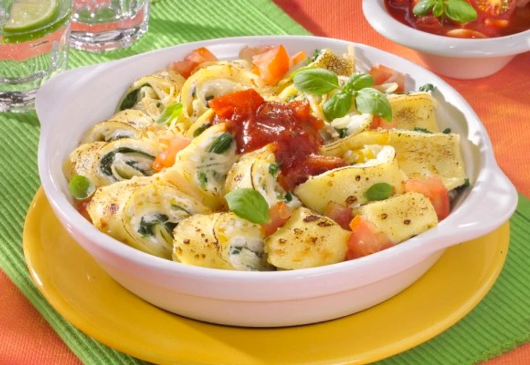 
    Deși clătitele sunt considerate un desert, cu umplutură de brânză și spanac sunt aperitivul perfectclickpoftabuna.ro  
