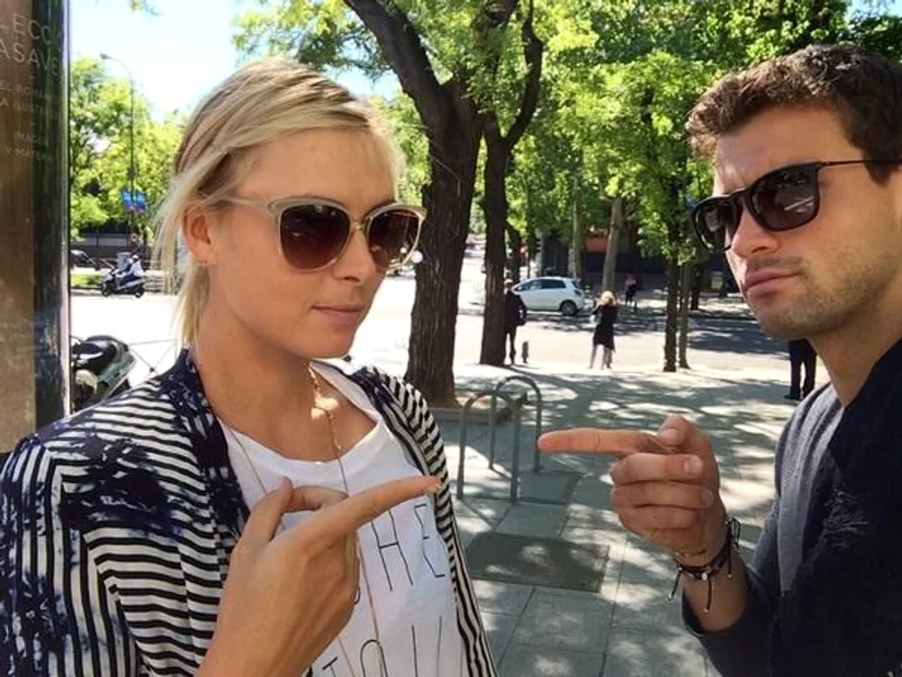 Maria Sharapova si iubitul ei, Grigor Dimitrov, un cuplu de învingători
