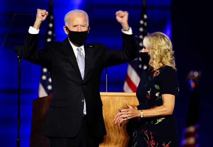 Joe şi Jill Biden au acordat un interviu la showul lui Stephen Colbert FOTO EPA-EFE