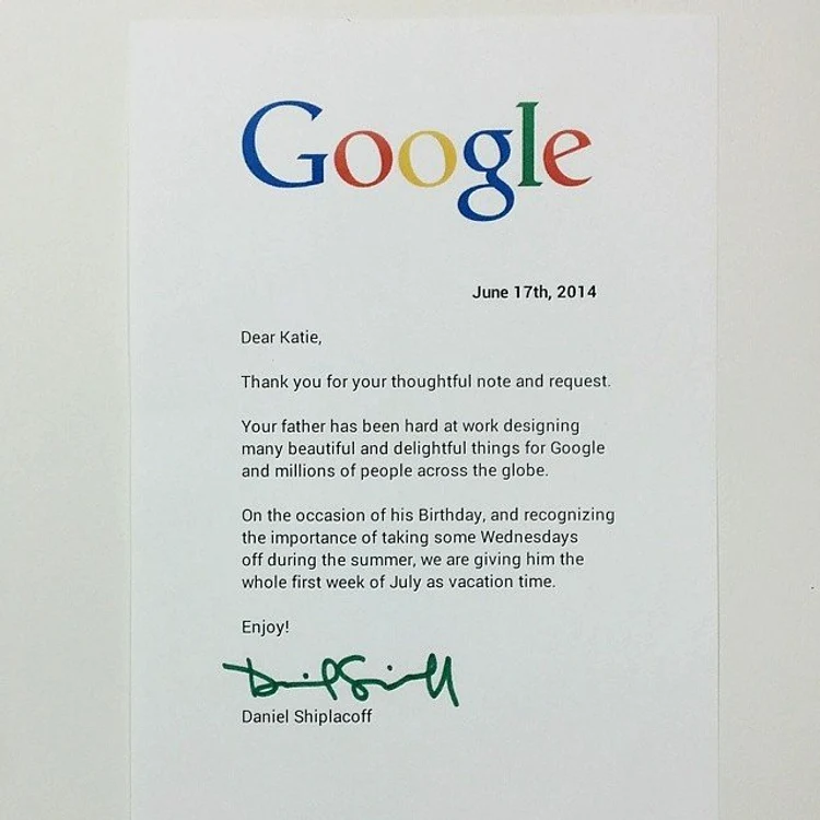 Şefii Google au răspuns scrisorii fetiţei