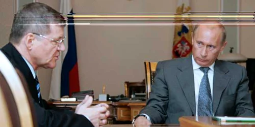 Procurorul general Yuri Chaika şi Vladimir Putin