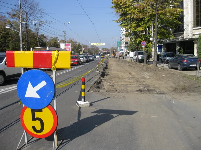 Strada Palat, în tranşee până la sfârşitul anului 