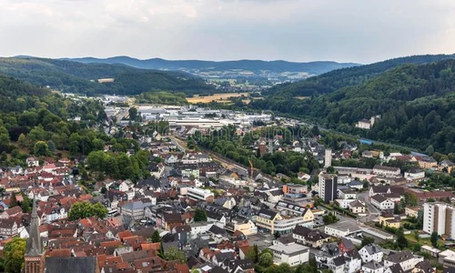 biedenkopf historic town hesse germany above 123645733 jpeg