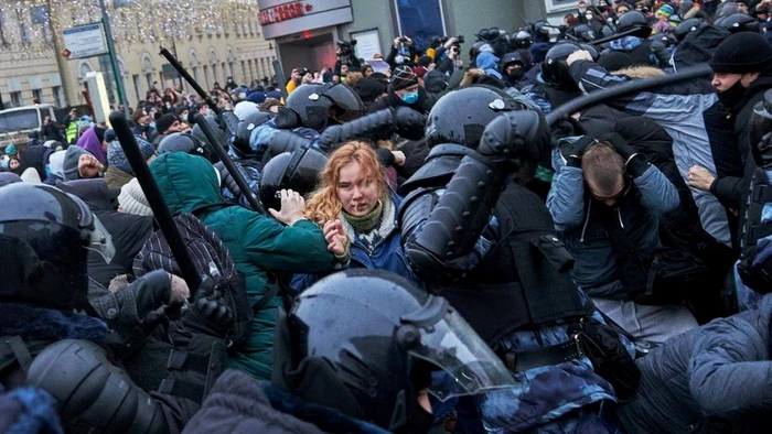 Protest în Rusia FOTO EPA-EFE