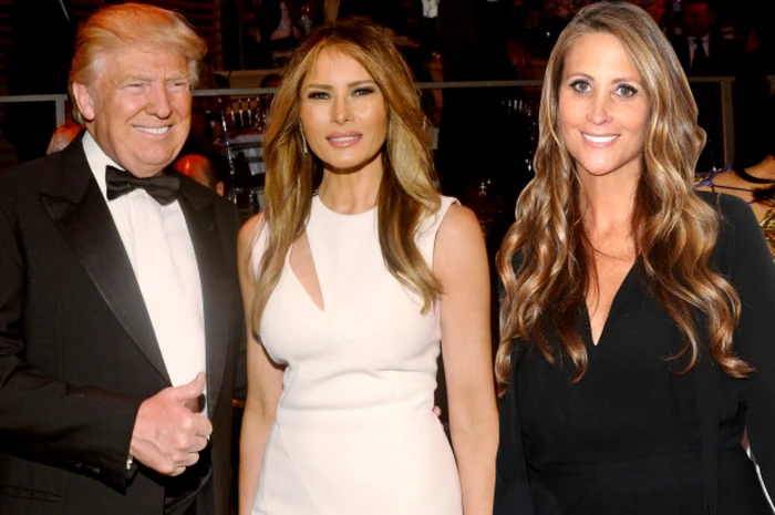 Stephanie Winston Wolkoff (prima din deapta), alături de Melania şi Donald Trump