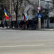 protestatari la cotroceni fata de venirea lui zelenski in romania FOTO Adevărul