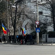 protestatari la cotroceni fata de venirea lui zelenski in romania FOTO Adevărul