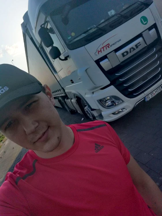 Laurenţiu Cruceanu, şofer de TIR   Foto Facebook