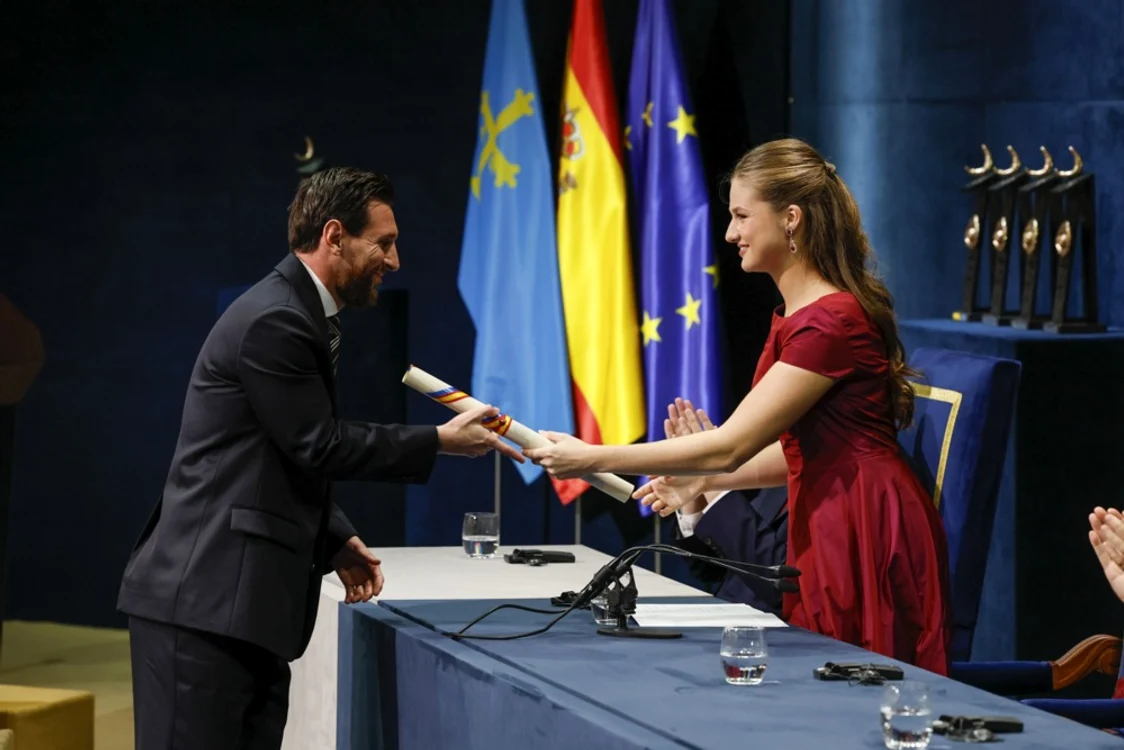 Prințesa Leonor de Spania i-a înmânat premiul lui Leo Messi