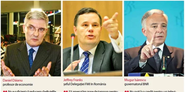 Click pe foto pentru a vedea recomandările celor trei economişti