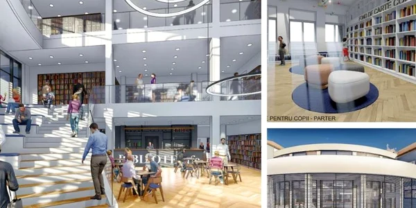 Biblioteca Judeteana din Oradea se transforama FOTO randari CJ Bihor JPG