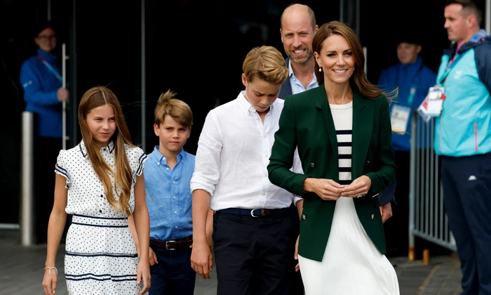 Prințesa Kate, Prințul William, Prințesa Charlotte, Prințul George și Prințul Louis la Jocurile Commonwealth   GettyImages 2287867730 jpg