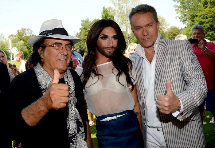 Al Bano şi Conchita Wurst, în culisele spectacolului din Austria jpeg