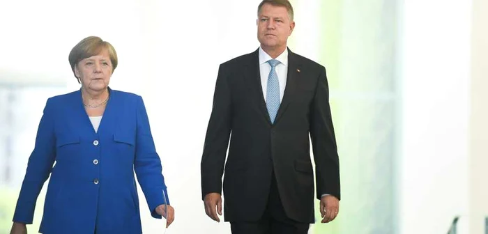 Klaus Iohannis şi Angela Merkel. FOTO  www.presidency.ro