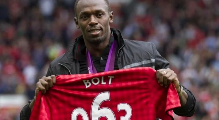 Usain Bolt este mare fan al lui Manchester United FOTO digisport.ro
