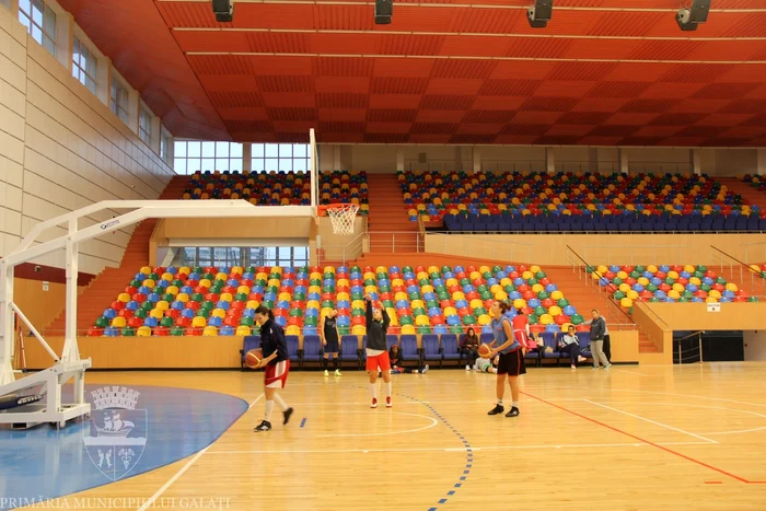 Sala va fi inaugurată şi cu un meci de baschet. Foto: Primăria Galaţi