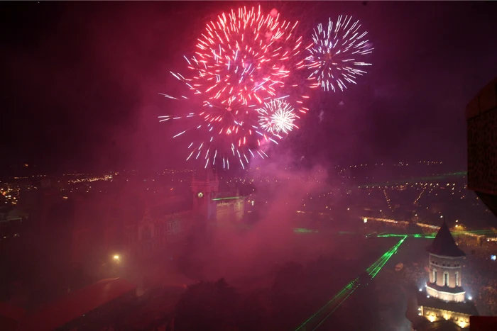 Foc de artificii la Iaşi