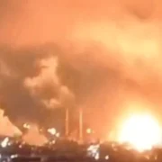 Explozie la o uzină din Rusia în urma unui atac cu drone FOTO Captură Video png