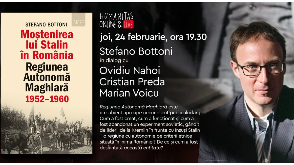 „Moștenirea lui Stalin în România Regiunea Autonomă Maghiară“ Stefano Bottoni în dialog cu Ovidiu Nahoi, Cristian Preda și Marian Voicu jpeg