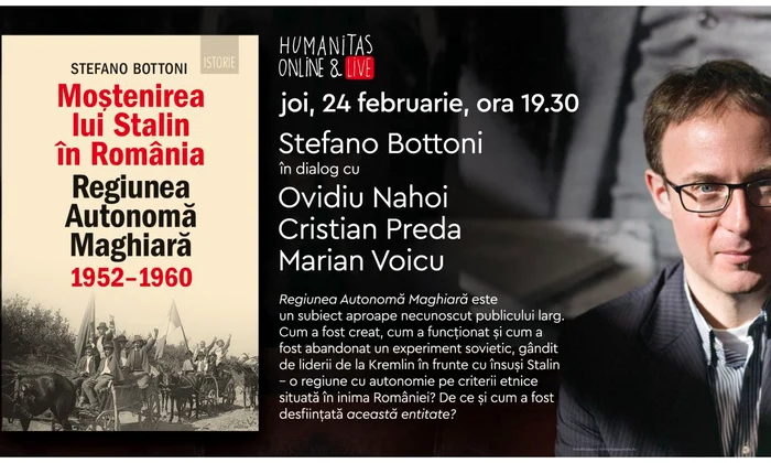 „Moștenirea lui Stalin în România  Regiunea Autonomă Maghiară“   Stefano Bottoni în dialog cu Ovidiu Nahoi, Cristian Preda și Marian Voicu jpeg