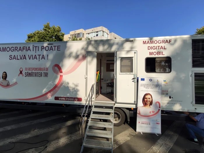 Unitate Mobilă de Screening de Cancer Mamar foto Calin Gavrilas