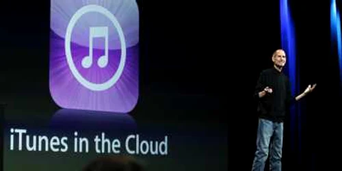 Steve Jobs, la lansarea iCloud şi iTunes Match din cadrul WWDC 2011 FOTO: Reuters