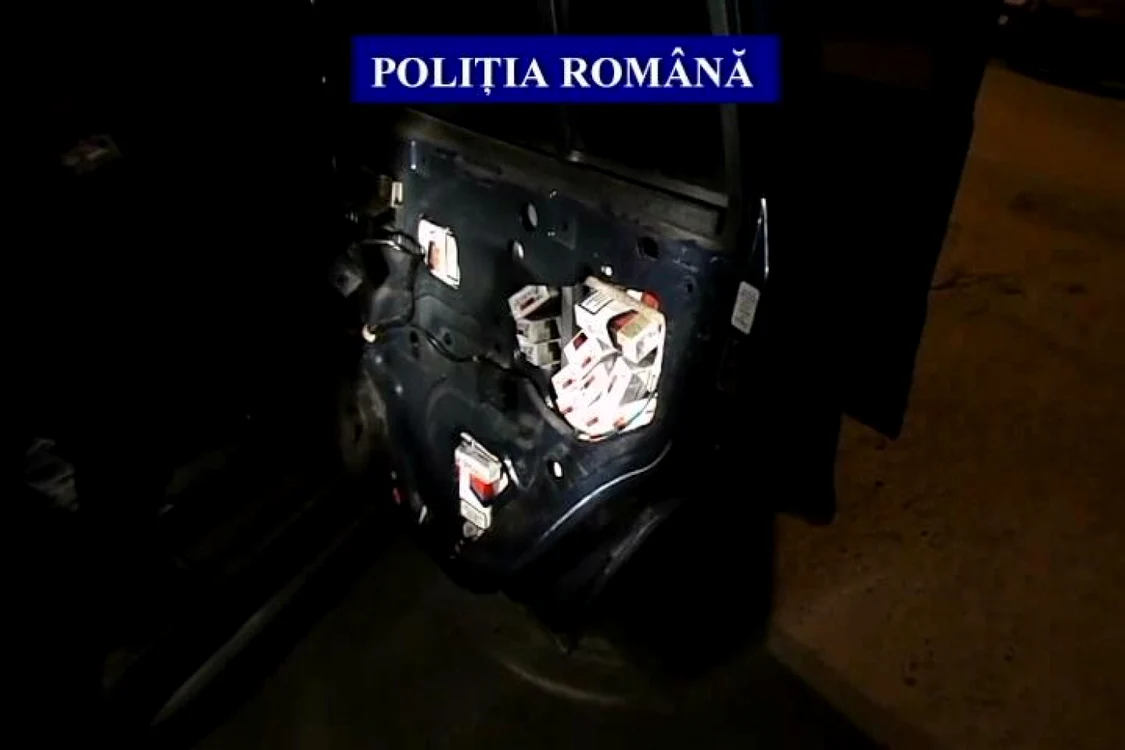 Doi bărbaţi au fost reţinuţi pentru transportul ilegal a peste 46000 de ţigarete de contrabandă