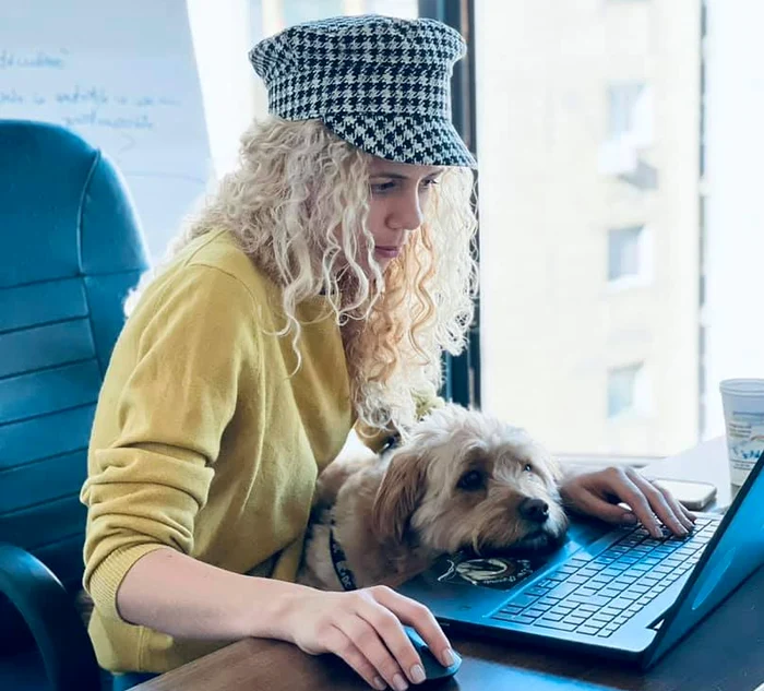 Alfie o însoțește aproape zilnic la birou