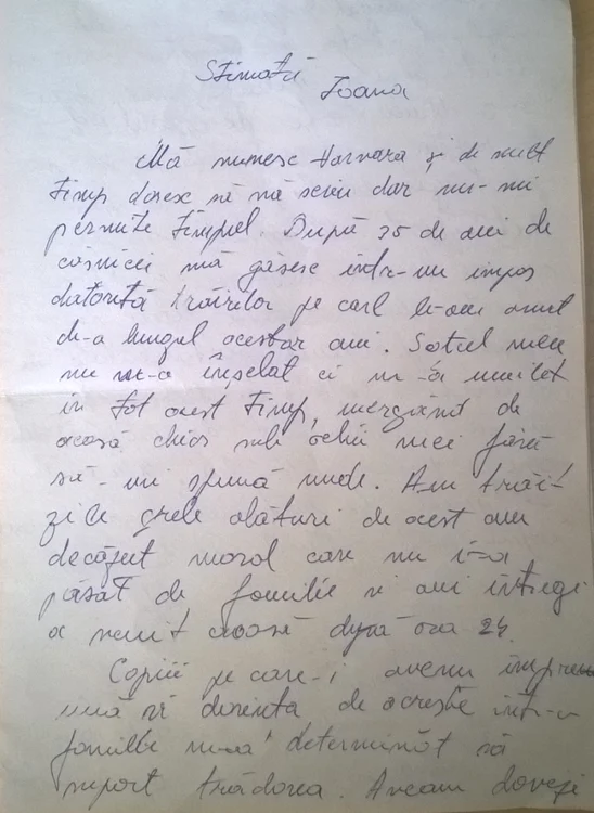 Scrisoarea unei femei trădate 25 de ani